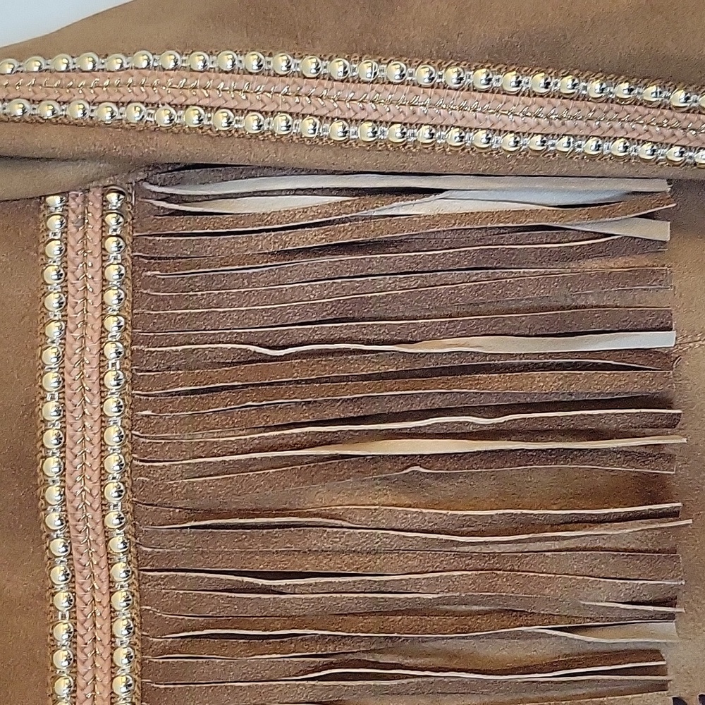 Scully Leather Fringe And Stud Jacket New XXL - Picture 2 of 12
